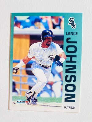1992 FLEER #87 LANCE JOHNSON NM-MT MLB BASEBALL CARD - Image 1 of 2