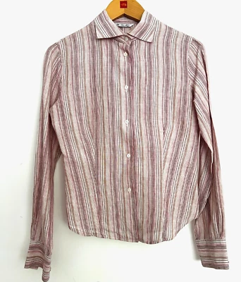 Camisa de lino a rayas para mujer Loro Piana talla 40, XS-S Foto 1 de 4