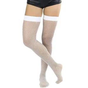 ELLE MEDIAS DE RED BLANCO TALLA ÚNICA ZAPATO TALLA 4 - 7 - Imagen 1 de 3