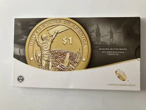 2015 Mohawk Ironworkers Native American $1 Enhanced Coin EU70 & Currency Set - Picture 1 of 8