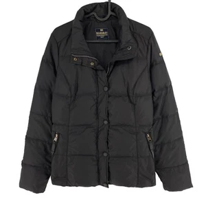 Napapijri Black Down Puffer Coat Jacket Size M - Picture 1 of 11