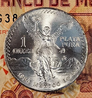 1984 Mexico 1 oz Libertad .999 Silver Banco de México BU Coin - Image 1 of 4