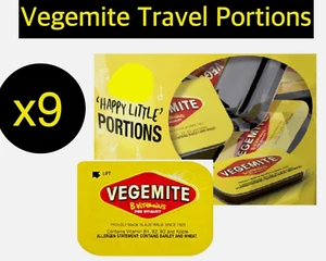 9 x Vegemite 4.8g Sachet Portions Australian Hotels Coffee Shops Travel Camping - Picture 1 of 2
