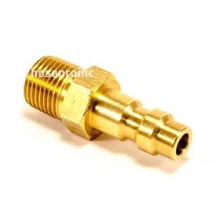 Foster 22-2B 1/8" Stecker NPT x 1/8" Industrie Stecker Messing Nippel Airsoft Fitting - Bild 1 von 3