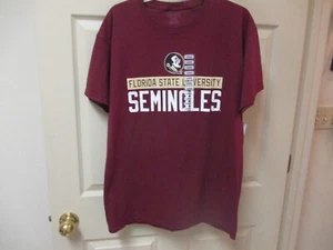 NWT Men Florida State FSU Seminoles garnet & gold Tee Shirt Size L - Picture 1 of 3