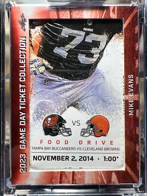 Leaf 2023 Game Day Ticket Collection Mike Evans  11/02/2014 Relic 1/1 ? #TC-23 - Image 1 of 2