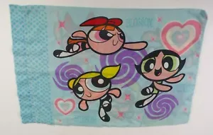 Vintage Dan River Powergirls Cartoon Pillow Case Standard Two Sided 29 "x 19" - Imagen 1 de 4
