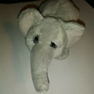 Mini Bolso Dakin Frijoles Gris Peluche 8" Lou Rankin Hoover Elefante con Etiqueta Tush - Imagen 1 de 4