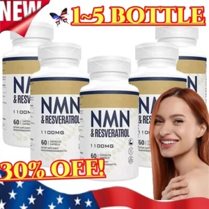 Paquete de 1-5 cápsulas casi nuevas + resveratrol - antienvejecimiento y antioxidantes - 60 unidades - Imagen 1 de 13