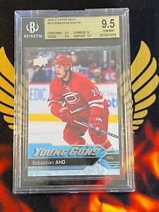 2016-17 UPPER DECK SERIES 1 SEBASTIAN AHO YOUNG GUNS BGS 9.5 #210