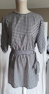 Vestido AX Paris Talla 14 Guinga Corto Patinador Cinturón Cintura Elástica Nuevo con Etiquetas - Imagen 1 de 11