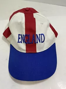 Gorra de béisbol ajustable vintage Reino Unido Inglaterra sombrero rojo blanco y azul GnuFashion - Imagen 1 de 9