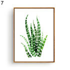 Concise Rural Green Plant Leaves Canvas Painting Modern Wall Art Decoration 15