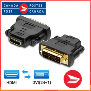 DVI-D to HDMI Adapter 24+1 Male to Female Dual Link Converter Connector - Picture 1 of 10