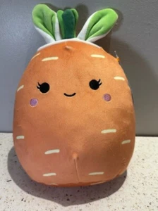 NWT Squishmallows 8” CAROLEENA Carrot Bunny Ears 2022 Easter Soft Plush Toy - Picture 1 of 6