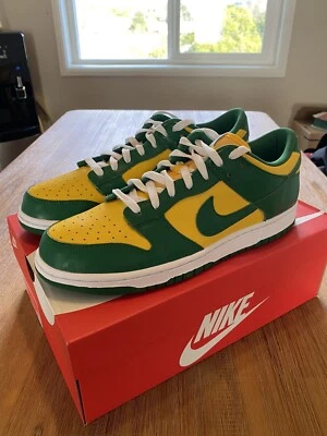 Talla 10.5 11 12.5 Nike Dunk Low SP Brasil 2024 Verde Pino Maíz Universitario CU1727 700 Foto 1 de 4