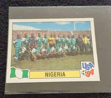Panini WORLD CUP USA 94 Authentic "Nigeria" Sticker #206