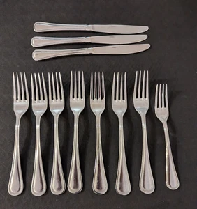 Oneida Tress Hochglanz Edelstahl Besteck Set 11 Teile Gabeln Messer - Bild 1 von 4