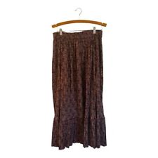 Zara Pleated Crinkle Effect Tiered Maxi Skirt Purple/Black/Red/White