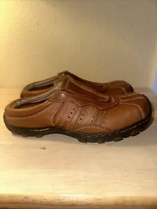 Dr. Martens Women's 8B02 Brown Leather Mules Clogs Loafers Size 37 US 6.5 - Picture 1 of 12