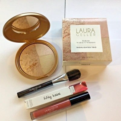 Laura Geller Baked Warm N Whimsy Highlighter Palette + Lip Gloss ++ - Image 1 of 2