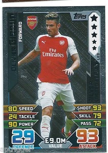 2015 / 2016 EPL Match Attax Silver Limited Edition (LE3) Olivier GIROUD Arsenal - Picture 1 of 1