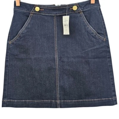 Ann Taylor лофт женщин 2 джинсовой ткани мини юбка новый с Ярлыками - Изображение 1 из 4