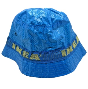 IKEA Blue Bucket Hat Knorva Frakta One Size Rain Sun Hat Lining Outdoor Unisex - Picture 1 of 7