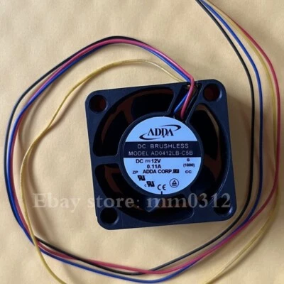 ADDA AD0412LB-C5B 4020 12V 0.11A double ball cooling fan - Image 1 of 2