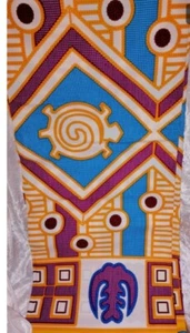Yeshua African Cotton Print Ankara Fabric Beautiful Colours ~ 6 Yards - Picture 1 of 1