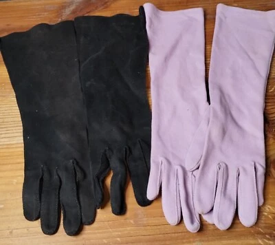 Par de guantes vintage para mujer Foto 1 de 3