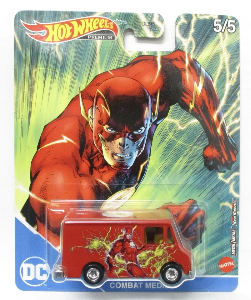 Hot Wheels Pop Culture 2022 5/5 DC Comics Combat Medic The Flash Real Riders E2 Foto 1 de 1