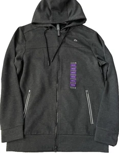 RBX X-Train Hoodie Erwachsene durchgehender Reißverschluss Medium dunkelgrau neu mit Etikett - Bild 1 von 10