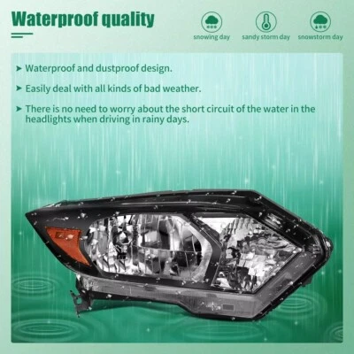 For 2016-2018 HONDA HR-V Replacement Headlights Assembly Pair Clear Lens Front Foto 1 de 4
