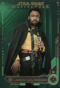 Star Wars Masterwork 2019, Lando Calrissian (94) Green Parallel Base Card #87/99 - Picture 1 of 2