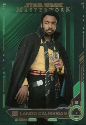 Star Wars Masterwork 2019, Lando Calrissian (94) Green Parallel Base Card #87/99 - Image 1 of 2