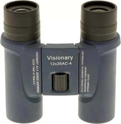 Visionary AC4-12 x 26 Compact Aspheric Nitrogen Filled Waterproof Binoculars - Image 1 of 3