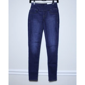 Kohl's Womens SO Pull On Jegging Jeans Dark Wash Stretch Size XS - Picture 1 of 7