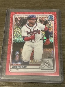 Bowman Cromo 2020 William Contreras Prospects Rifrattore Rosso /10 - Foto 1 di 2