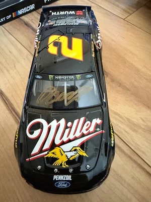 Brad Keselowski Rusty Wallace #2 Miller Darlington Dual Autographed 1/24 2019 - Image 1 of 4