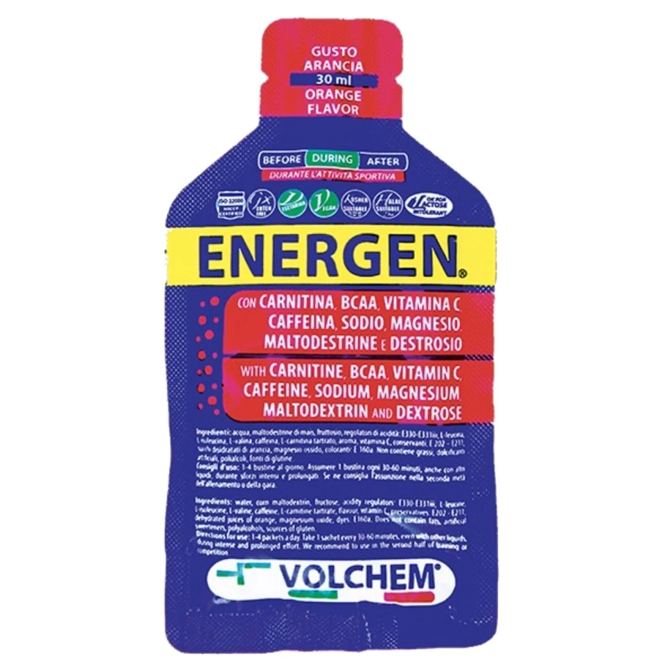 VOLCHEM ENERGEN ® 1 gel da 30 ml GEL ENERGETICO CON BCAA - Immagine 1 di 1