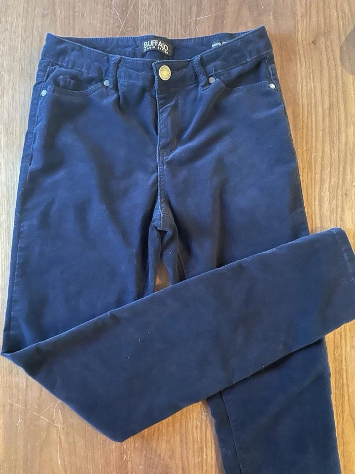 Buffalo Velvet Pants Blue - Image 1 of 4