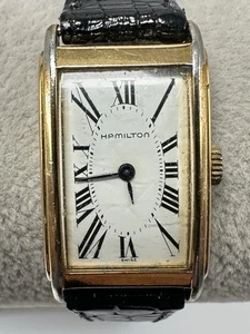 Hamilton 6092 Ladies Tank Watch New Battery 18MM 6.5" Registered 0310 N92 - Picture 1 of 12