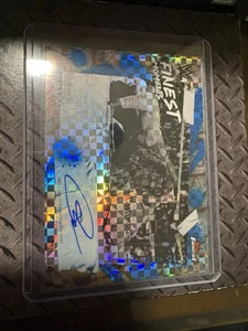 Shinsuke Nakamura 2025 Topps Finest WWE Moments Blue Checkerboard /75 Auto - Picture 1 of 1