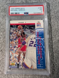 Michael Jordan 1993 Upper Deck #198 PSA 3 en muy buena condición Finales de la NBA Juego 1 Bulls Salón de la fama - Imagen 1 de 1