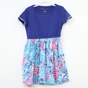 Lilly Pulitzer Girls Giavanna Dress Printed Zanzibar Blue S 4-5 Years NWD 281208 - Picture 1 of 6