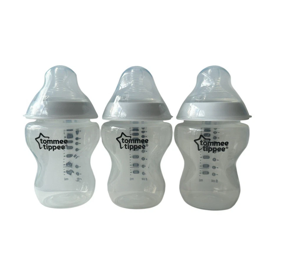 Tommee Tippee Plastic Bottle Closer To Nature New 260ml x 3 #1 Teat Lot 1 - image 1 of 1