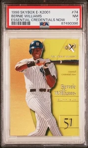 1998 SkyBox E-X2001 Essential Credentials NOW Bernie Williams Rare 36/74 PSA 7 - Picture 1 of 7