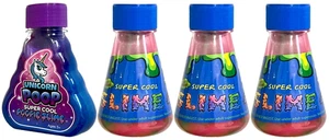 UNICORN POOP SUPER COOL POOPIE SLIME &THE ORIGINAL SUPER COOL POOPIE SLIME-4Pack - Picture 1 of 1