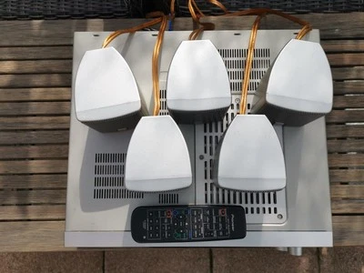 Pioneer VSX-D512 5.1 HiFi AV-Receiver Silber & 5x Canton Satelliten Boxen + FB - Bild 1 von 4